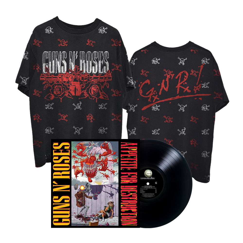 Appetite For Destruction Limited Edition LP + All Over Print T-Shirt