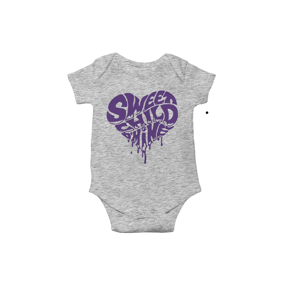 Guns N Roses - Sweet Child O' Mine Heart Grey Onesie