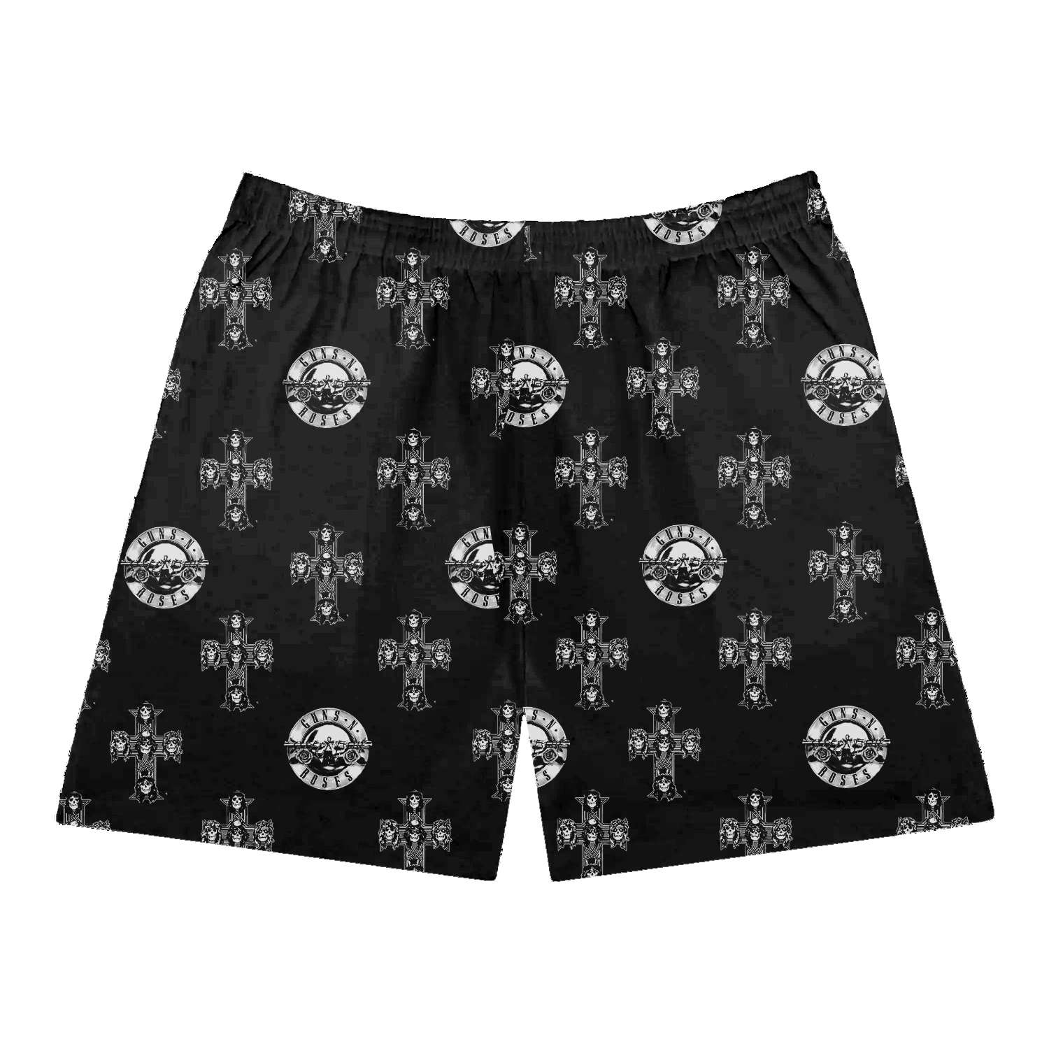 Guns N Roses - GN'R Repeat Pattern Swim Trunks