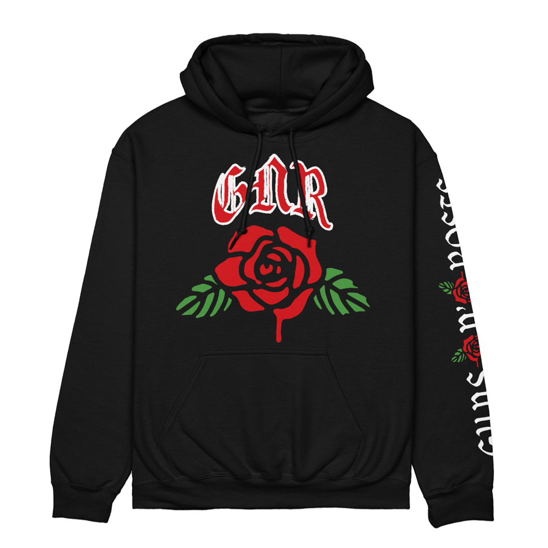 Hoodie with rose logo on sale