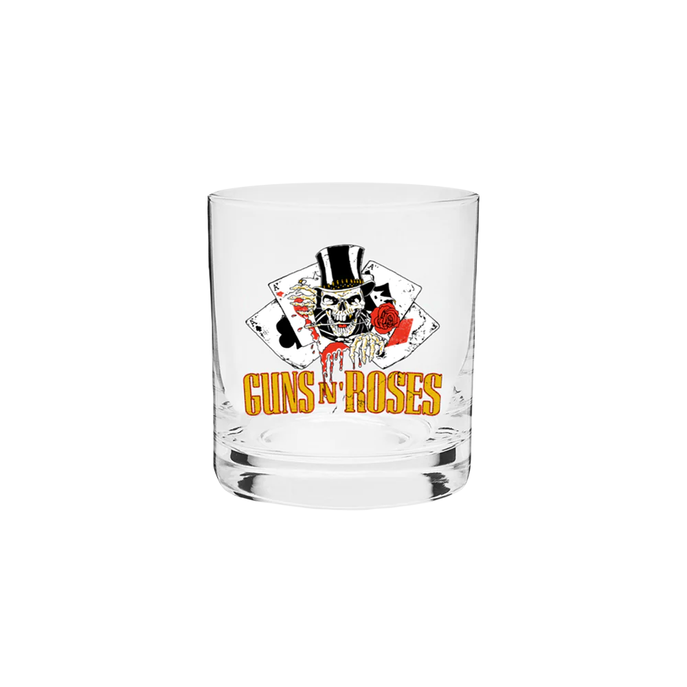 ICUP Guns N' Roses Official 4-Piece Shot Glass Set - 1.5oz Band Merchandise, Perfect For Fans & Gifts