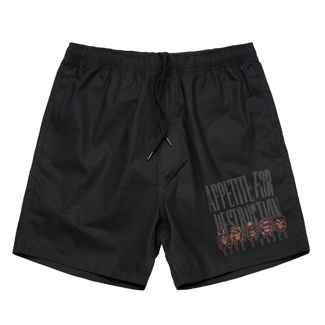 Guns N Roses - Appetite For Destruction Black Sweat Shorts
