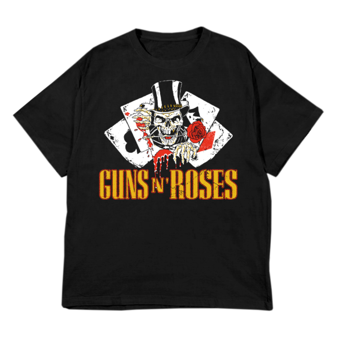 Guns N Roses - Cards Black T-shirt