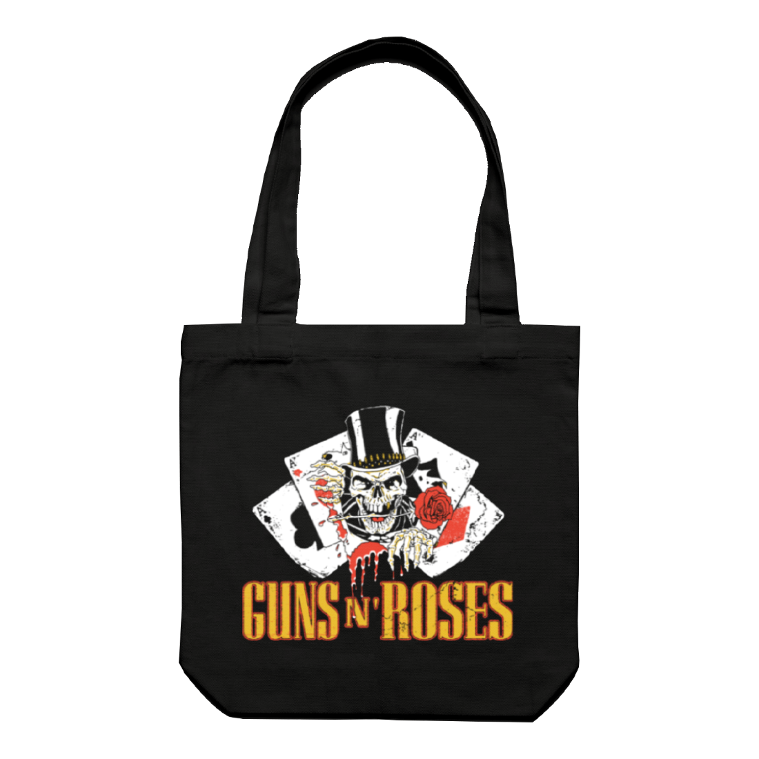 Guns N Roses - Cards Black Tote Bag