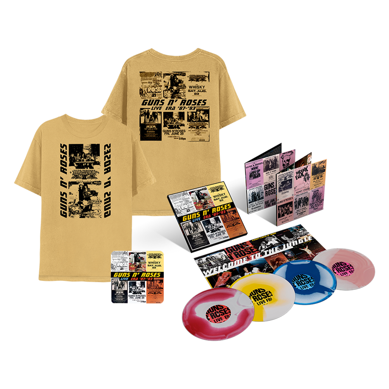 Live Era ’87-’93 (4LP Premium Edition), T-Shirt, + Magnet