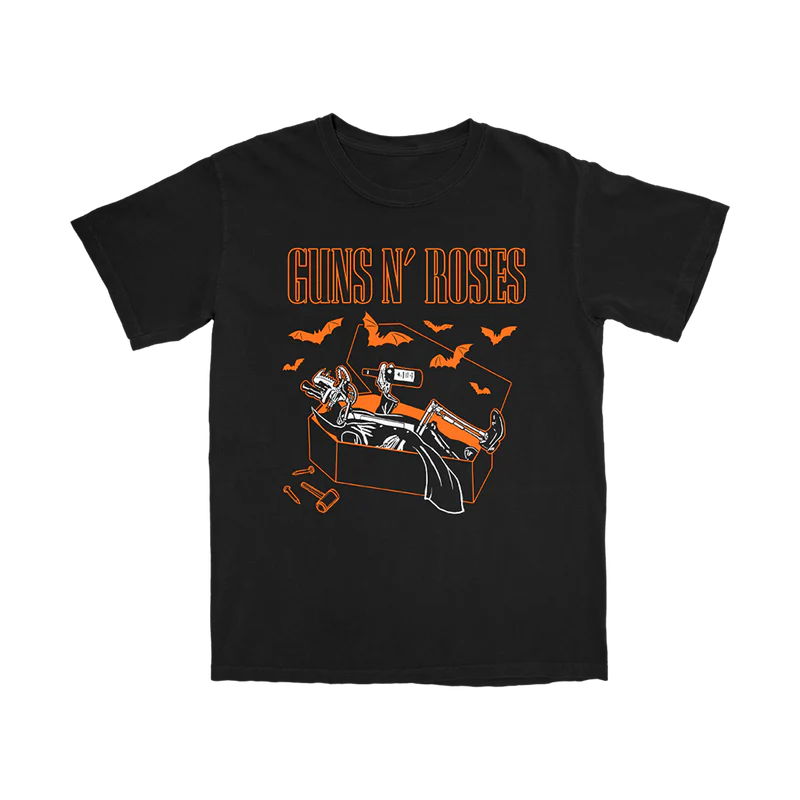 Guns N' Roses - Glow In The Dark Robot Coffin T-shirt