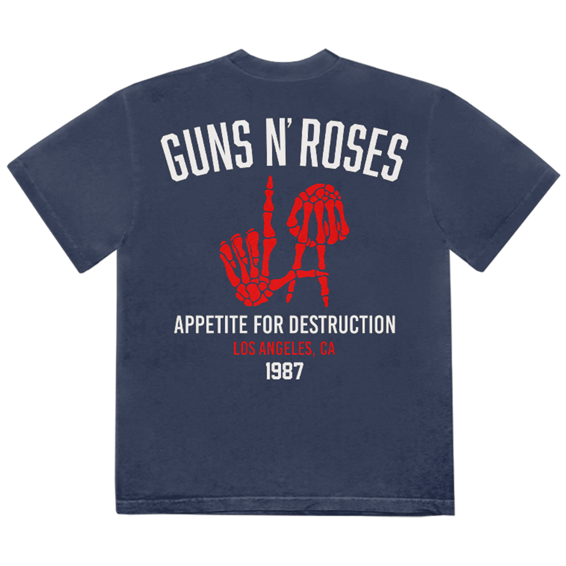 Guns N Roses - Appetite For Destruction Skeleton LA Hands T-Shirt