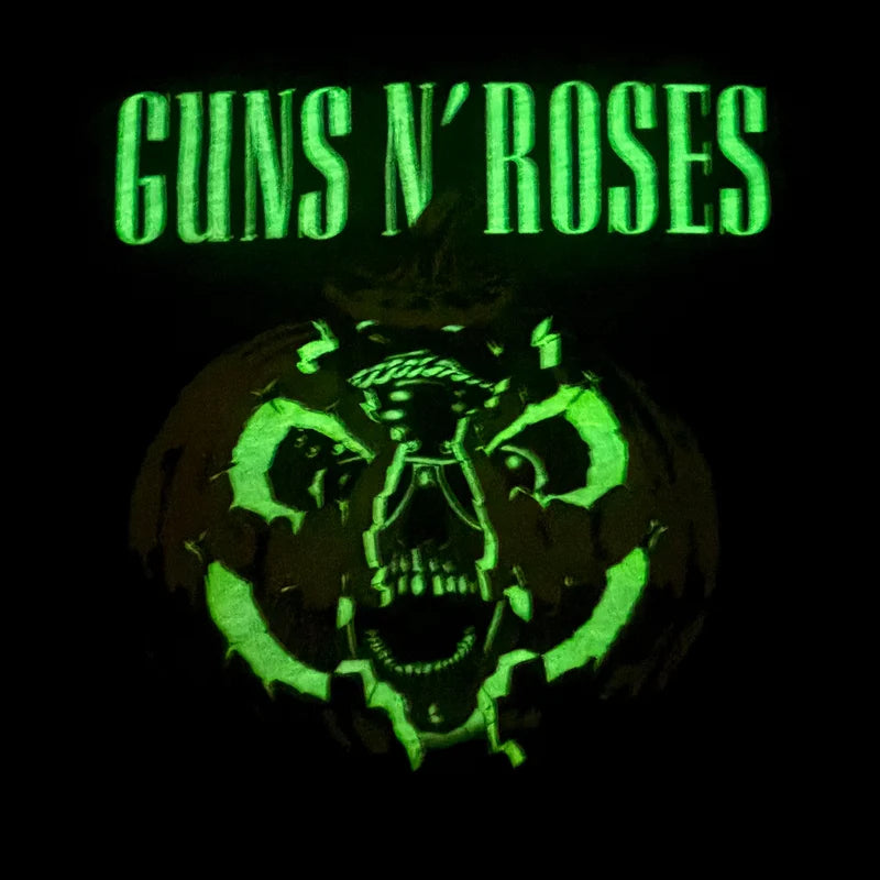 Guns N Roses - Pumpkin Skull Glow In The Dark T-Shirt