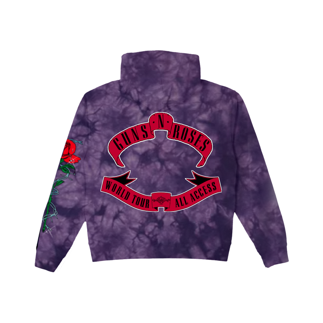 Tie dye hoodie purple hotsell