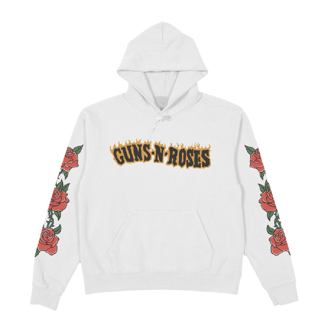 Guns N Roses - Roses White Hoodie