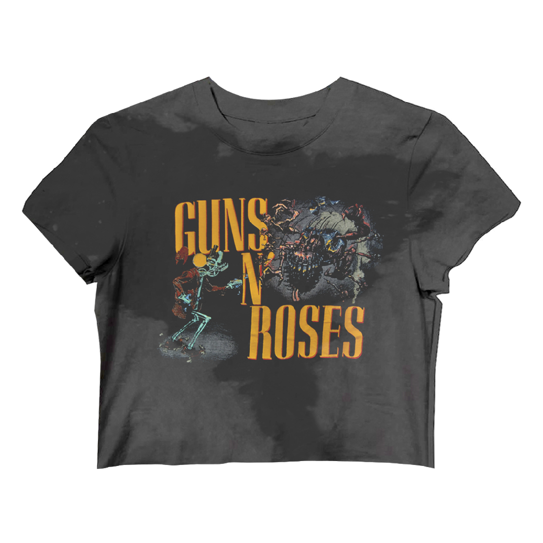 Guns N Roses - Appetite For Destruction Tie Dye Crop